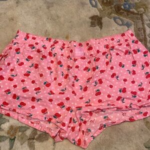 Cute sleepwear boxer shorts with cherries and polka dots joyspun brand